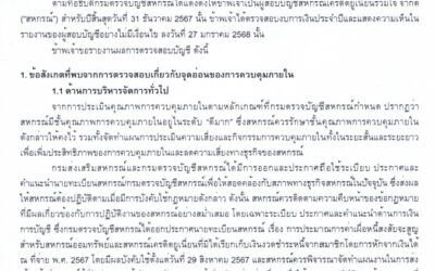 งบแสดงฐานะการเงิน ปี 2567